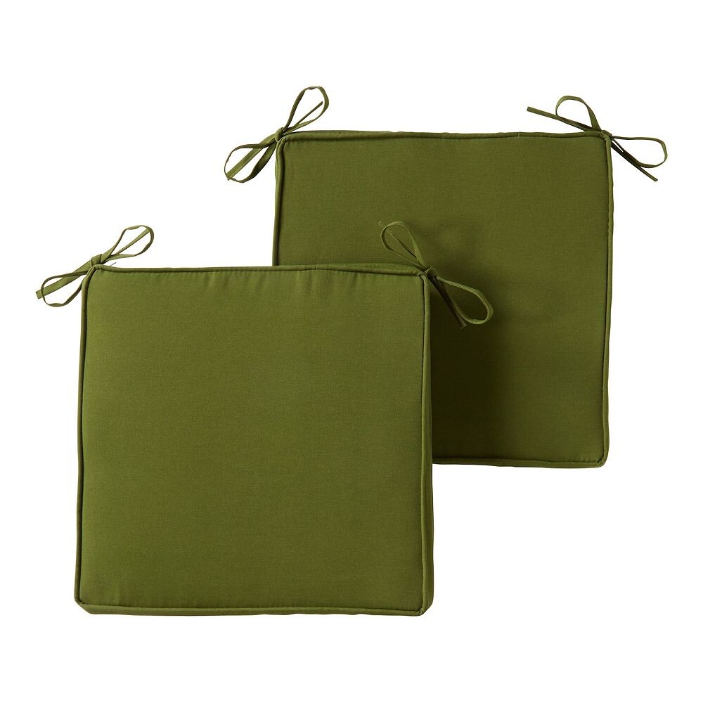 

Greendale Home Fashions Набор подушек для уличного квадратного стула из 2 предметов, цвет Hunter Green