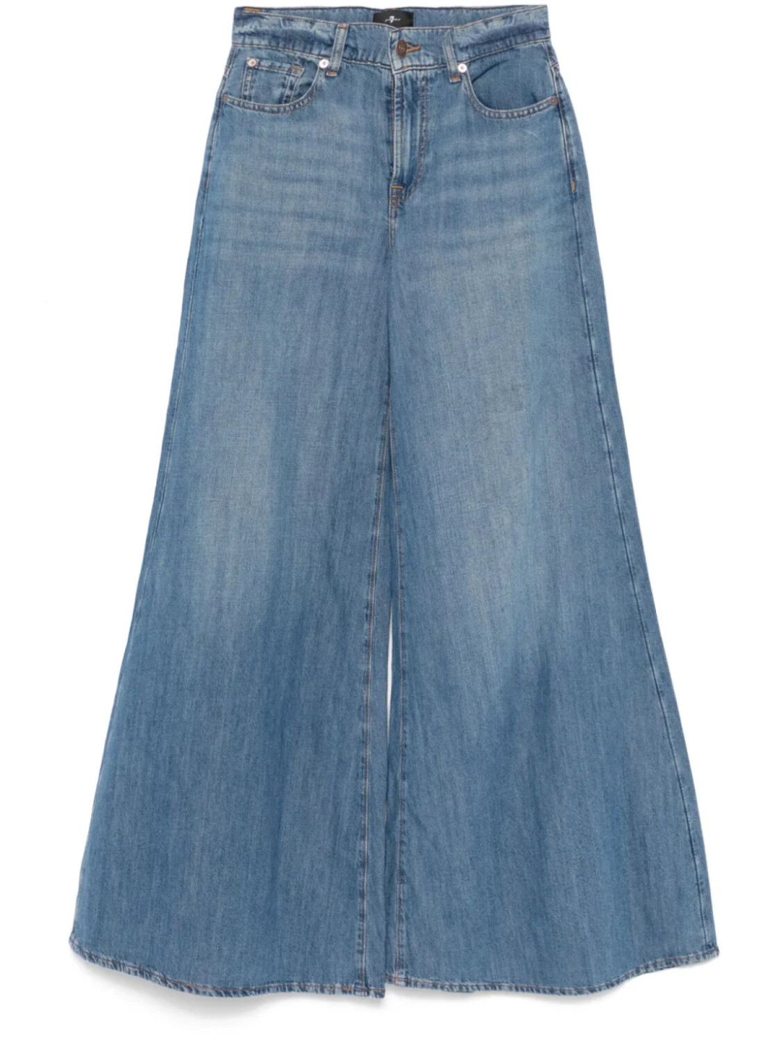 

7 For All Mankind Уиллоу Широкие джинсы, синий