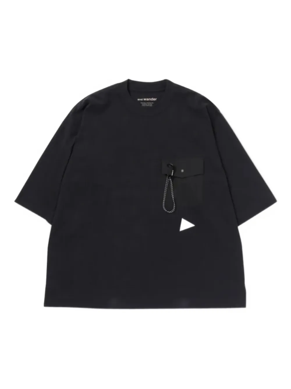 

Футболка с короткими рукавами и нагрудным карманом And Wander, черный