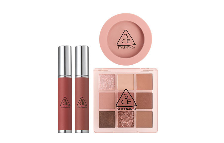 

Набор теней для век, румян, лип-клея и блеска для губ 9 grid 3CE