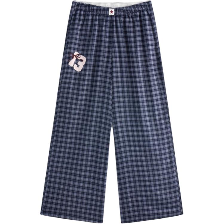 

Женские повседневные брюки, прямого кроя Hollister/, marine синий plaid