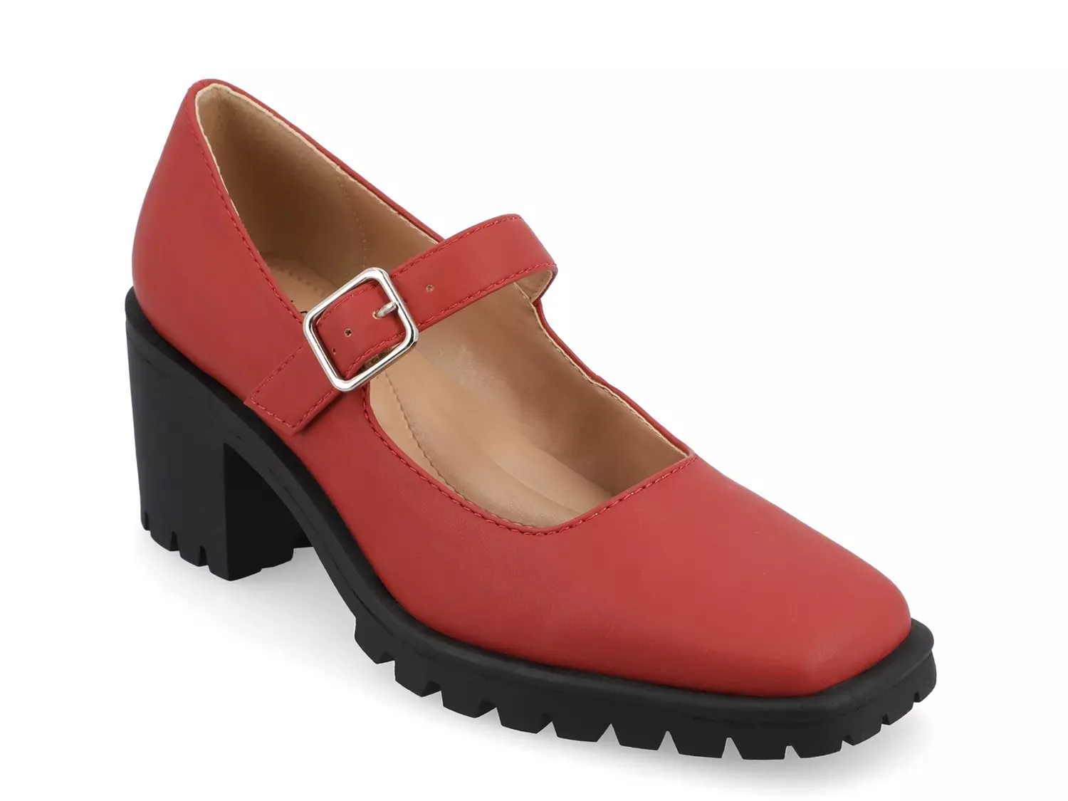 Journee Collection Туфли-лодочки Gladys Pump, красные, коллекция Journee