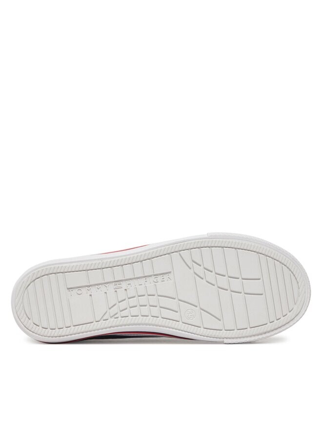 Тканевые кроссовки Low Cut Lace Up Sneaker T3X9-33324-0890 Tommy Hilfiger, темно-синий — фото 4