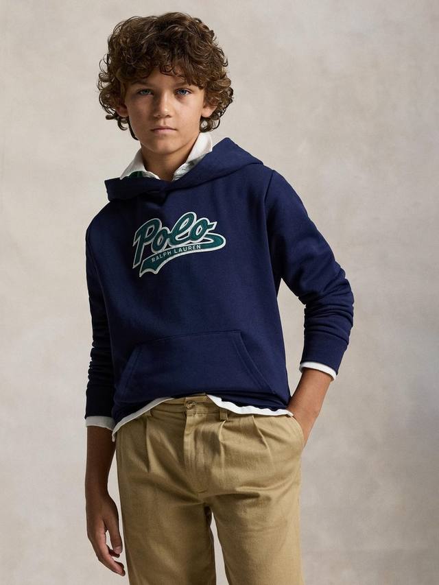 

Детская толстовка Polo Kids с логотипом из хлопковой смеси Ralph Lauren, Refined Navy