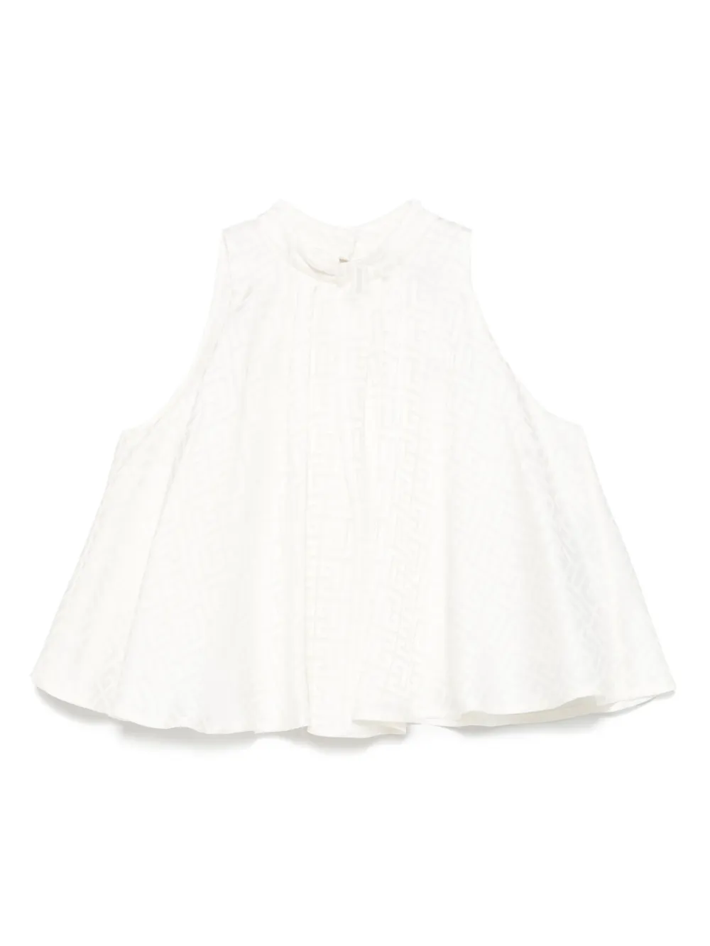 

Блузка с узором Balmain Kids, белый