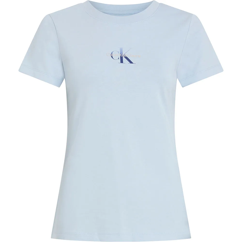 

Футболка с коротким рукавом Calvin Klein Jeans Gradient Monologo Slim, белый