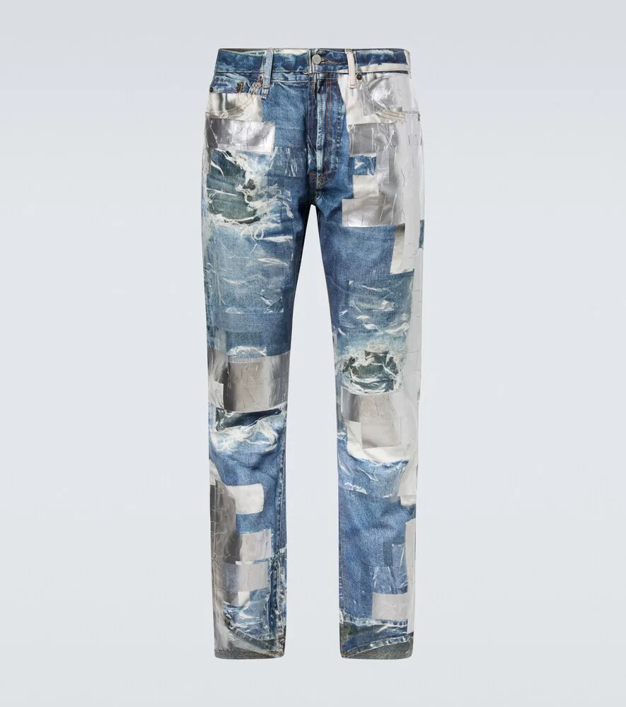 1979 trompe l'œil slim jeans Acne Studios, синий