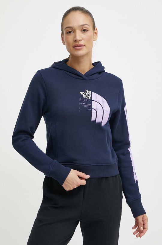 

Хлопковая толстовка The North Face, темно-синий