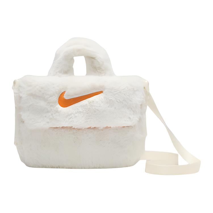 

Nike Детская искусственная меховая сумка через плечо 1L, White