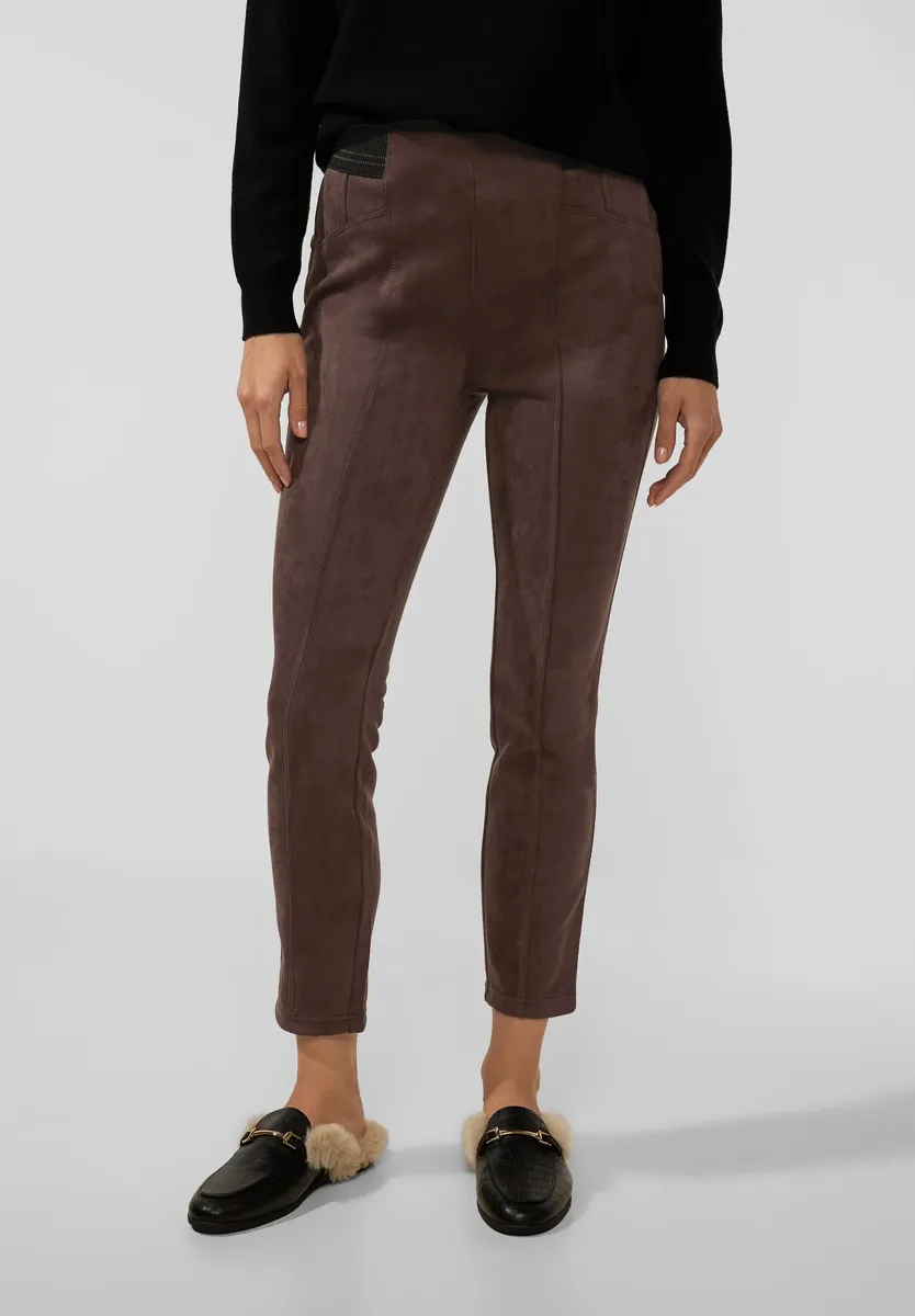 

Однотонные тканевые брюки STREET ONE, цвет Chestnut