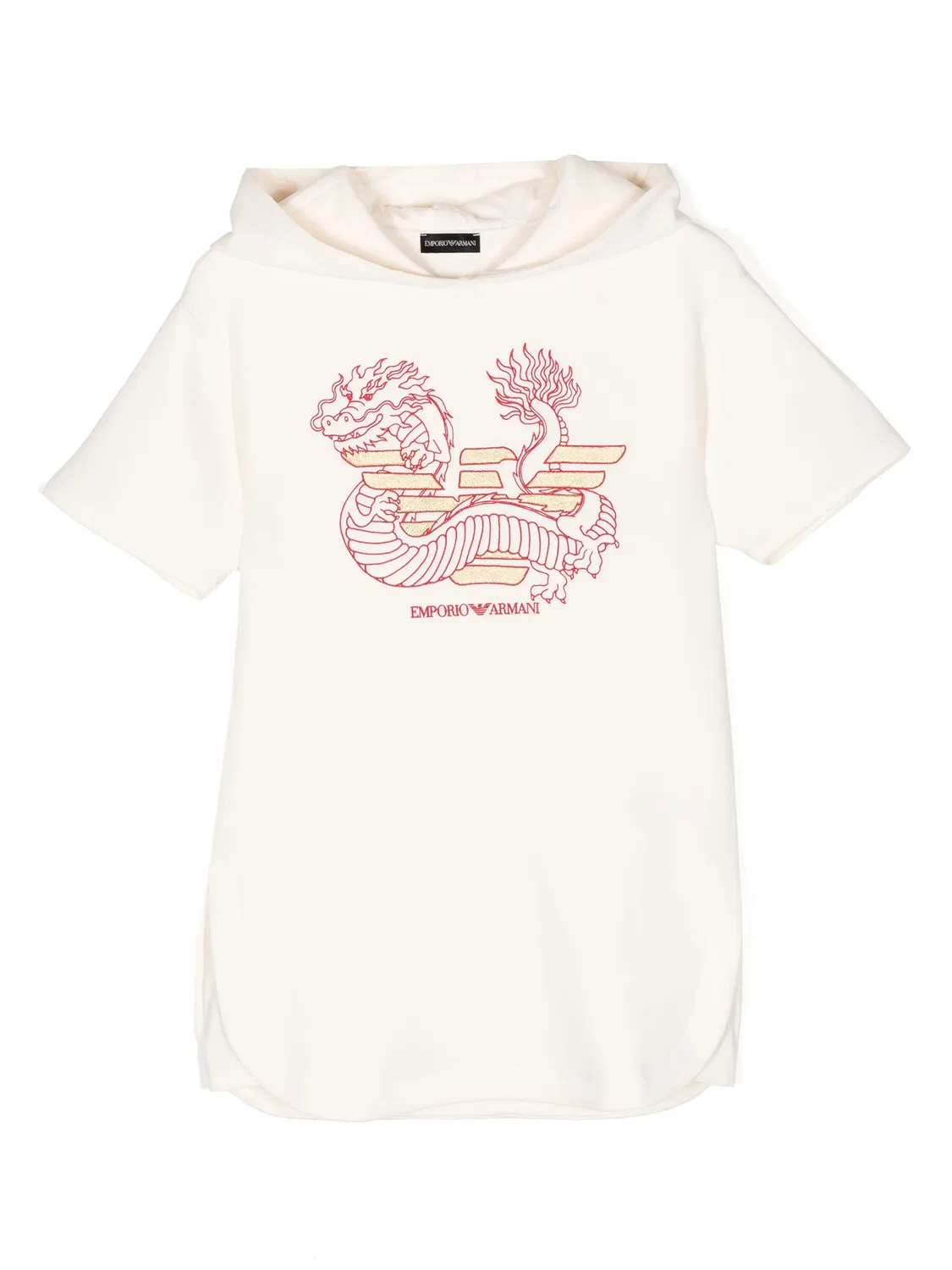 Платье мини с вышивкой Emporio Arмужскi Kids