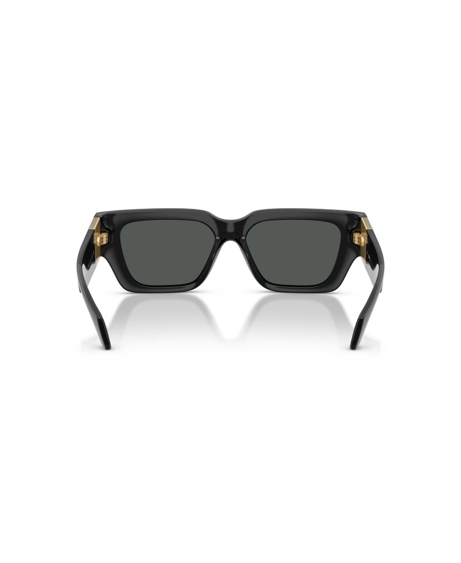 Женские квадратные солнцезащитные очки, VE4497U Versace, Black — фото 4