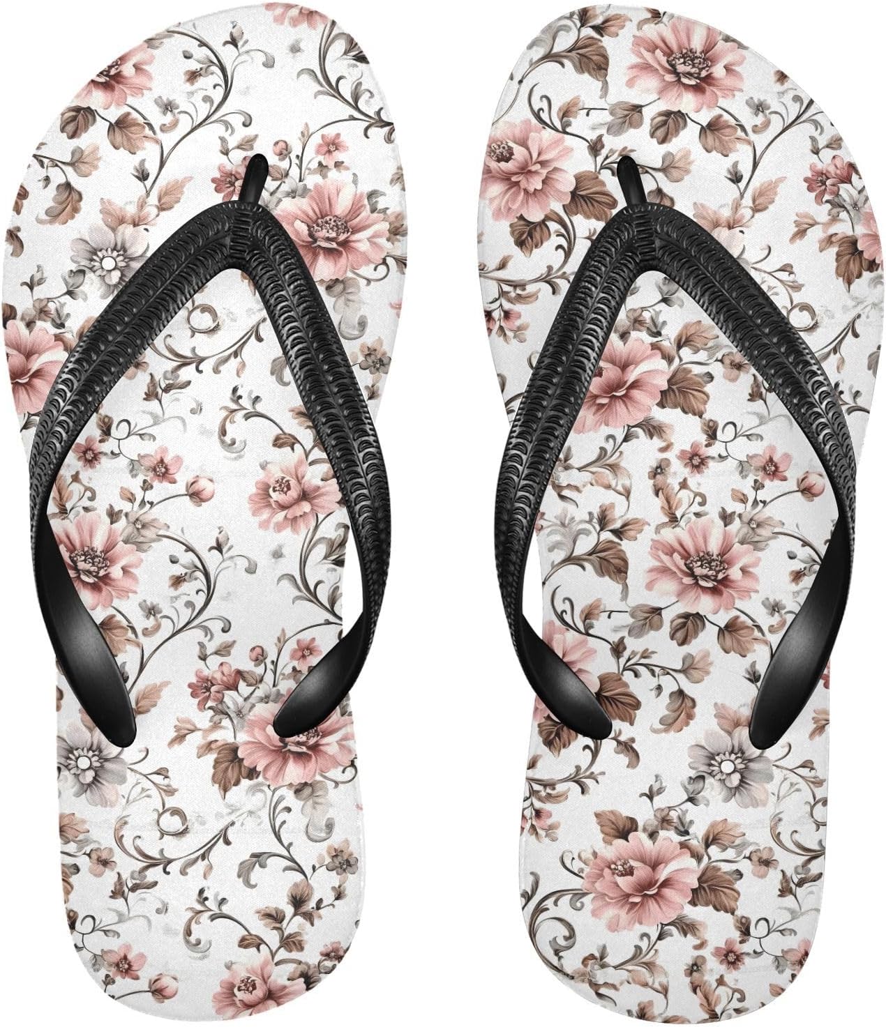 

Сандалии Flowers с цветочным принтом для пляжа, лета и повседневного ношения для женщин и мужчин 20860468 Kfbe