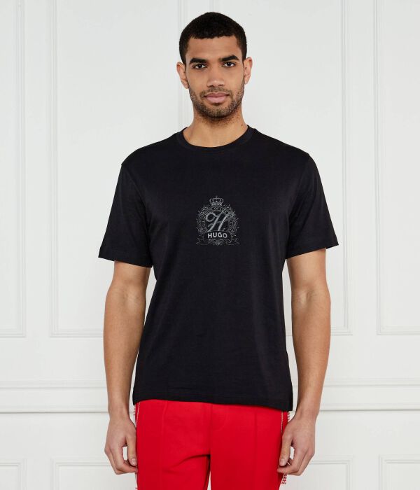 

Футболка дамонер Regular fit Hugo, черный