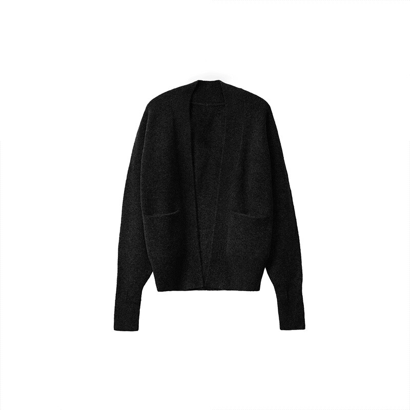 Кардиган Muji с V-образным вырезом, слоновая кость — фото 4
