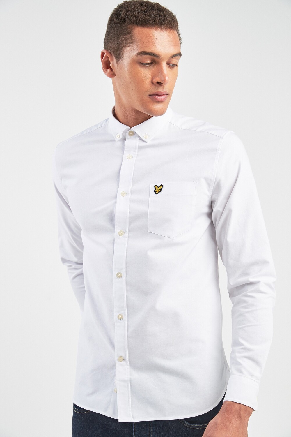 

Оксфордская рубашка Lyle & Scott, белый