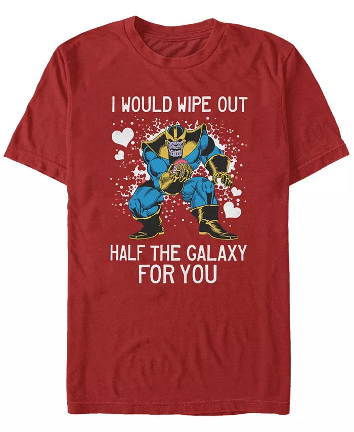 

Мужская футболка Thanos Galaxy Heart с коротким рукавом Fifth Sun, красный
