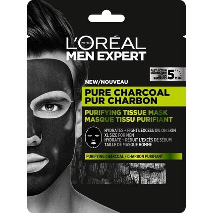 

Черная маска для лица L'Oreal 30G, L'Oreal