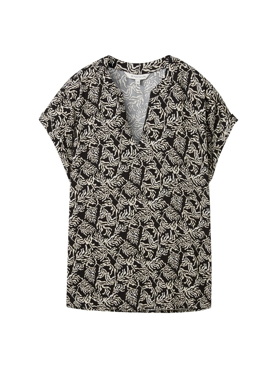 

Блузка с коротким рукавом TOM TAILOR Blouse, черный