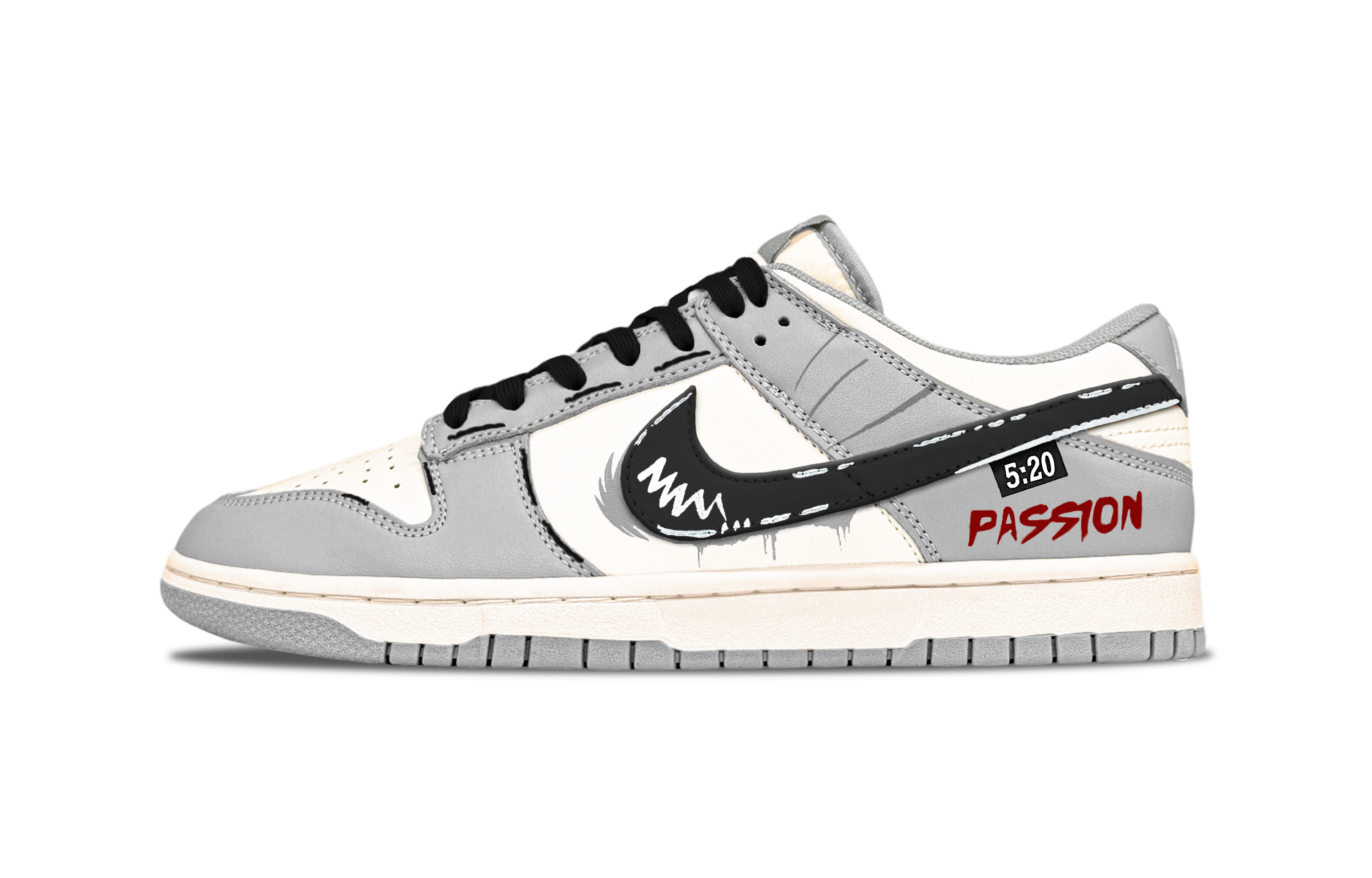 

Nike Кроссовки для скейтбординга Dunk Light In Time с плиссировкой Balance Low Top, мужские, черные, белые, серые