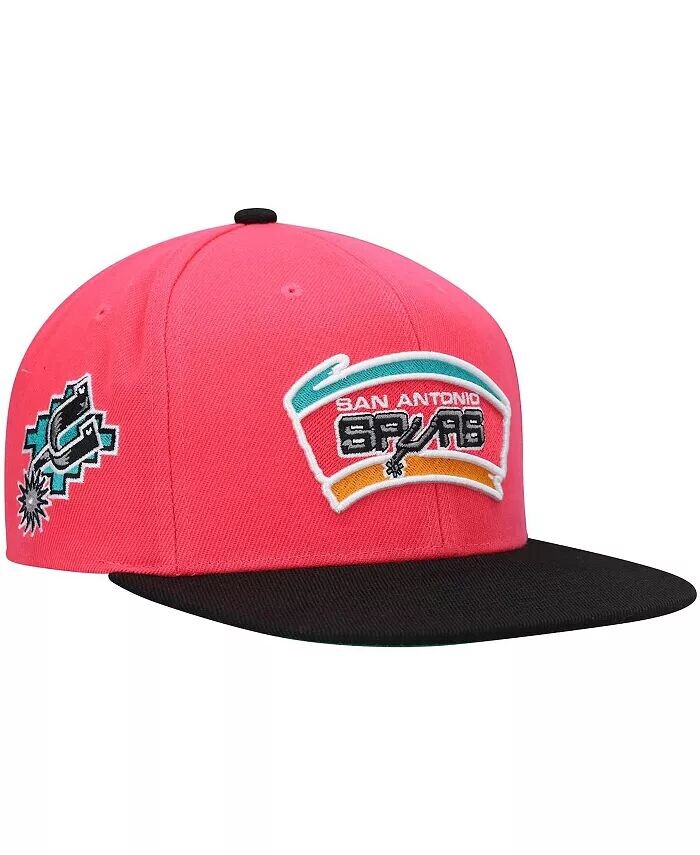 

Мужская розовая бейсболка San Antonio Spurs Hardwood Classics Snapback Mitchell & Ness