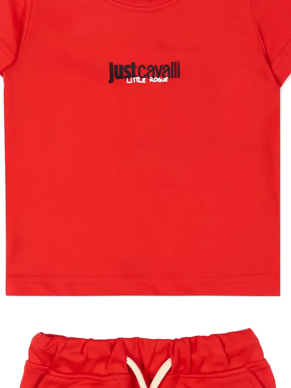 Комплект из топа и шорт с логотипом Just Cavalli Kids, красный — фото 3
