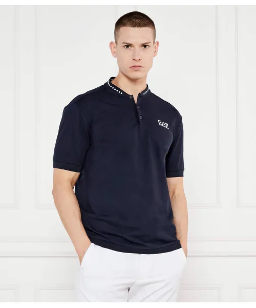 

Футболка поло Slim fit Ea7, синий