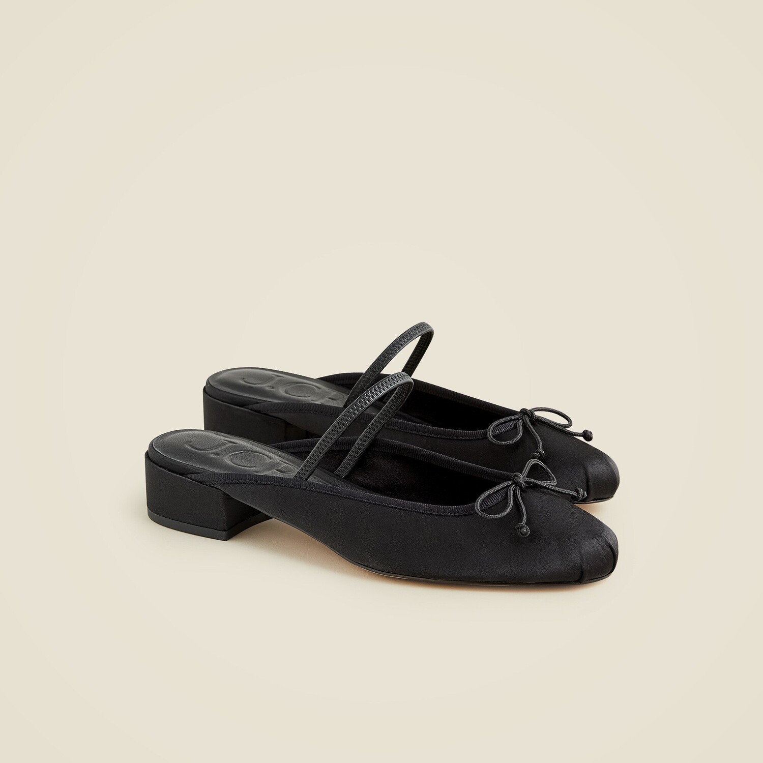 

Туфли-Мюли Teagan из атласа J.Crew, черный