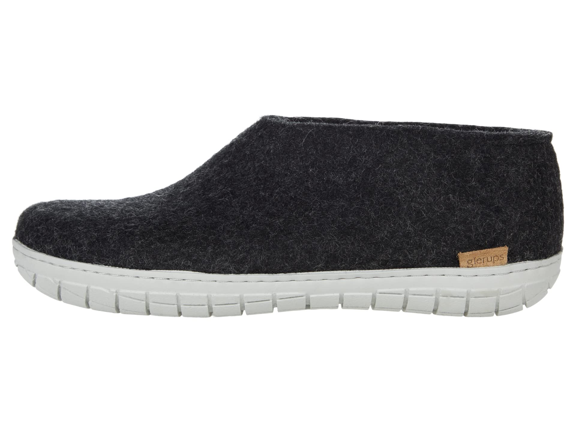 Тапочки Glerups Wool Shoe Rubber Outsole, Charcoal/Grey Rubber — фото 4