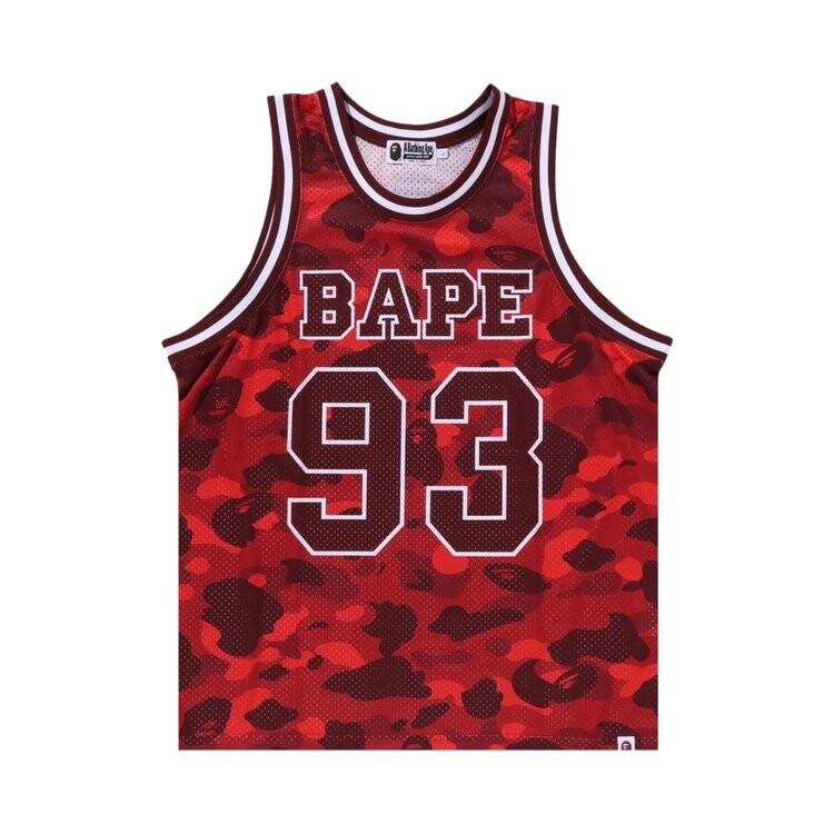

Топ BAPE Color Camo Basketball Tank Top, красный