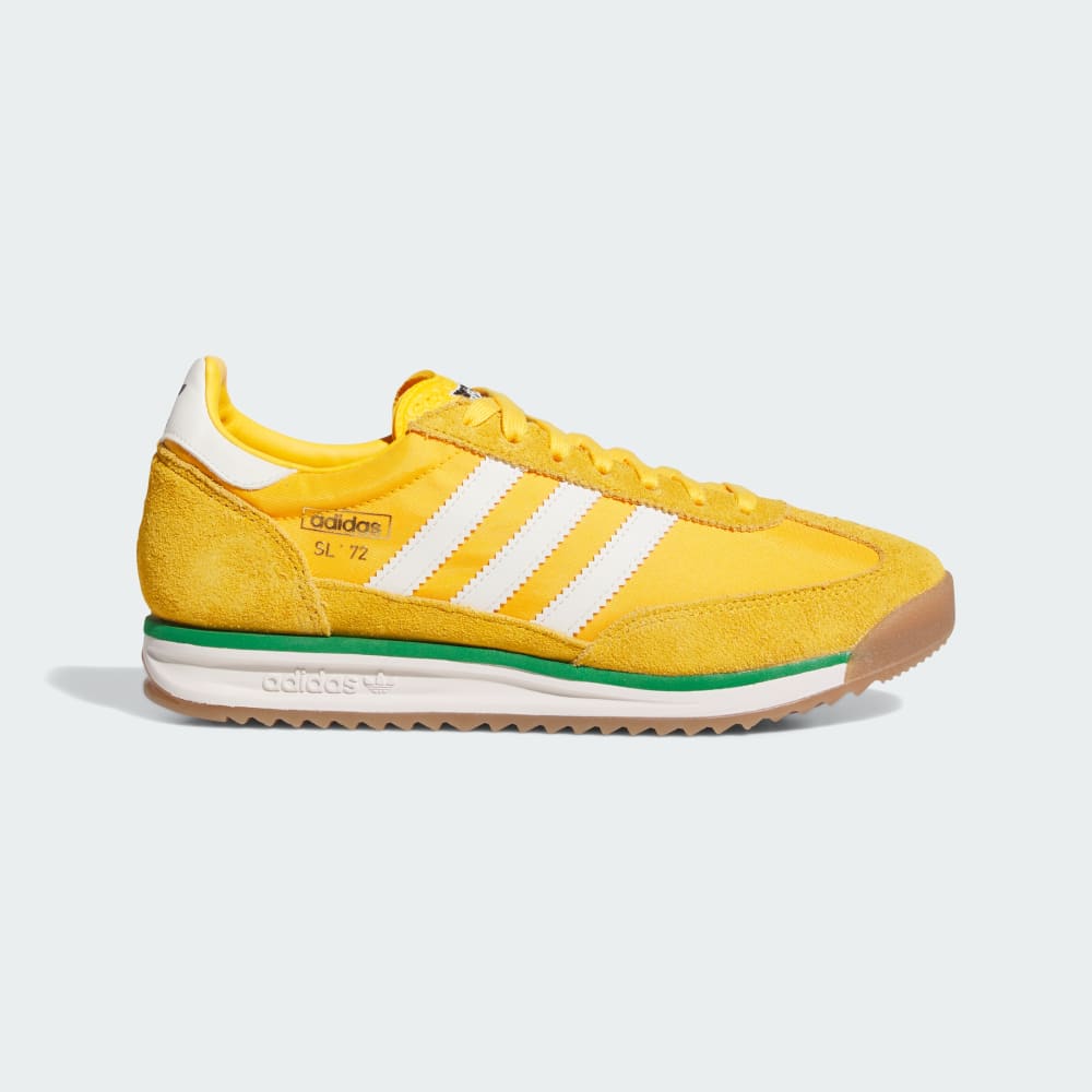 

Кроссовки Adidas SL 72 Rs Shoes, цвет Crew Yellow/Off White/Green