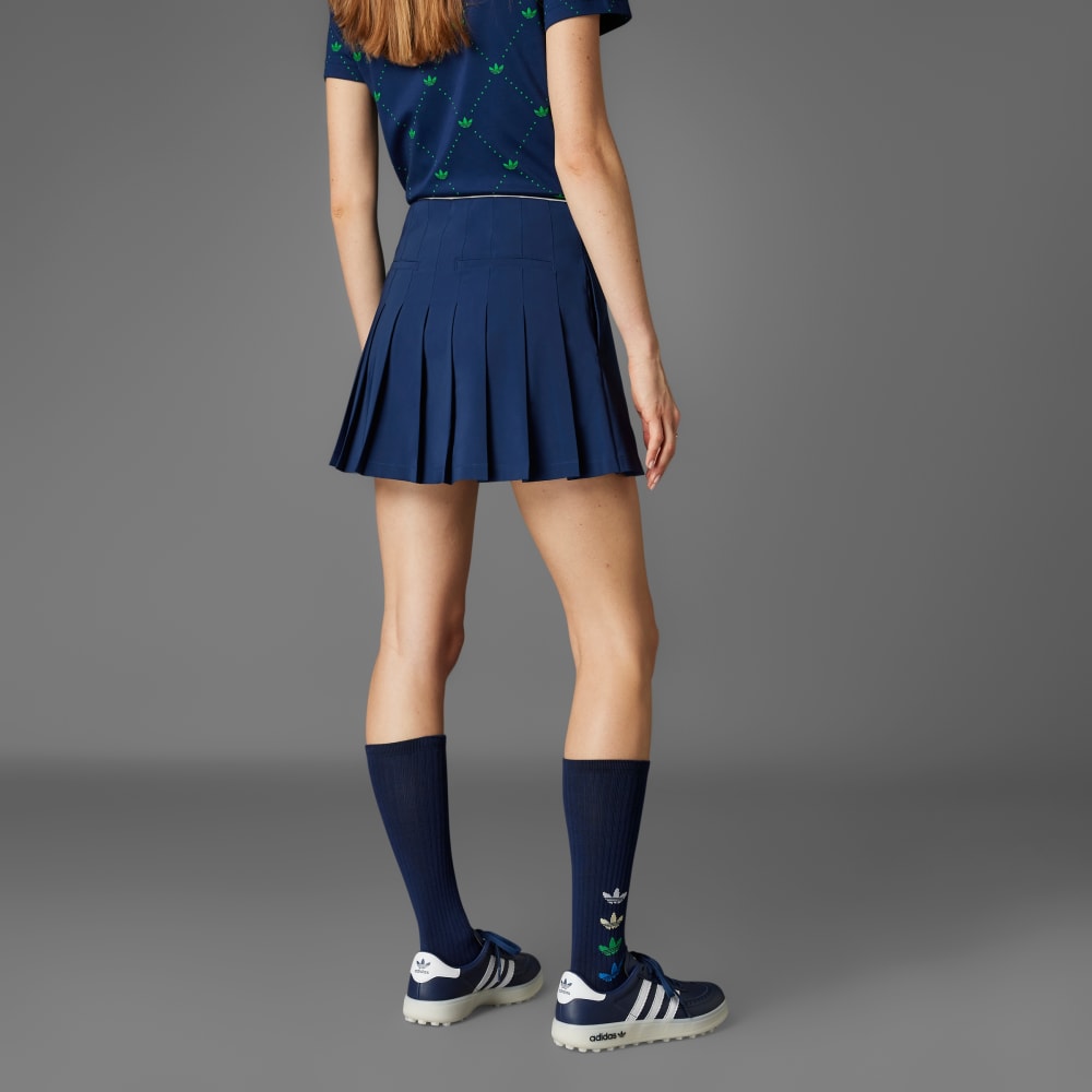 Юбка Adidas Originals Pleated Skort, темный индиго — фото 2