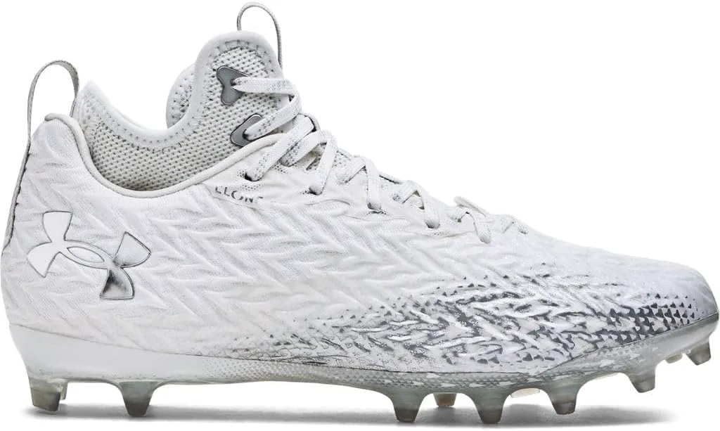 Футбольные бутсы Under Armour Men's Spotlight Clone 3, белый/металлик серебристый — фото 2