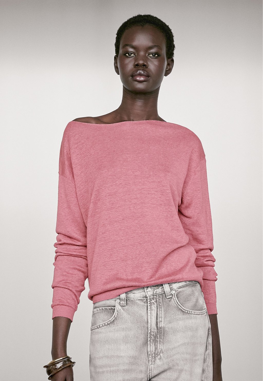

Джемпер BOAT NECK Massimo Dutti, Mottled Pink