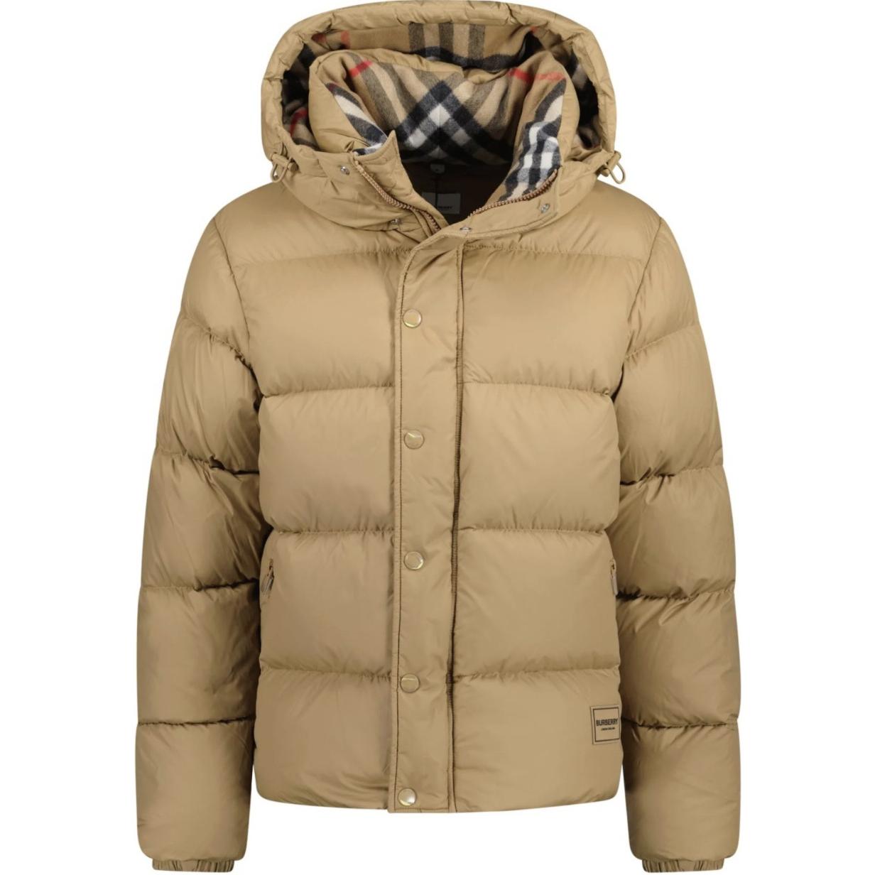 Пуховая куртка Burberry бежевый — фото 2