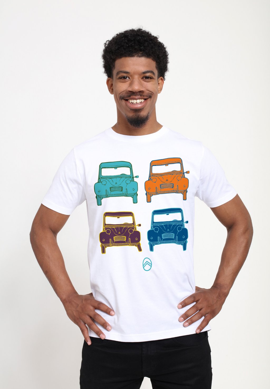 

Футболка с принтом CITROEN CV POP ART STYLE Henry Tiger, белый