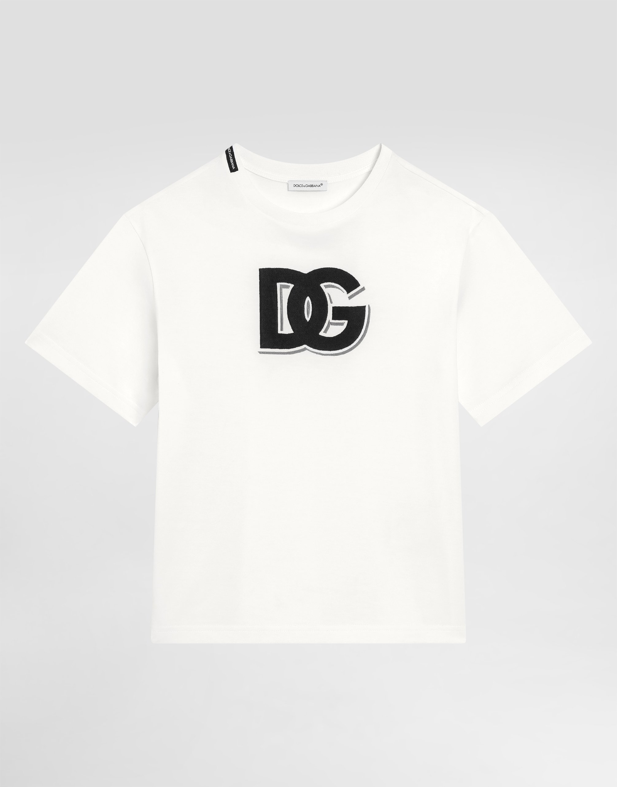 

Футболка из джерси с логотипом DG Dolce&Gabbana, белый