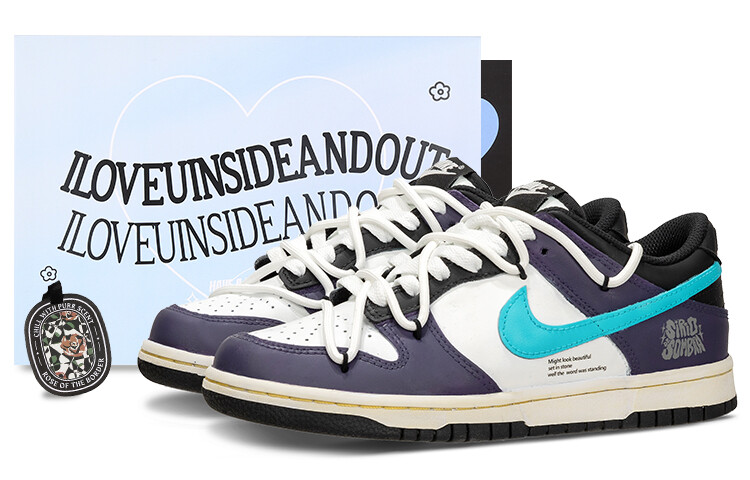 

Кроссовки Nike Dunk Skateboard Shoes Men Low-Top Purple/Blue