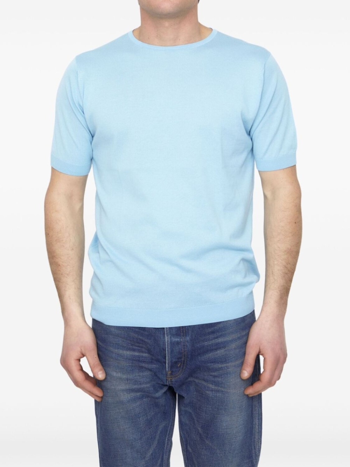 

John Smedley джемпер с короткими рукавами, синий