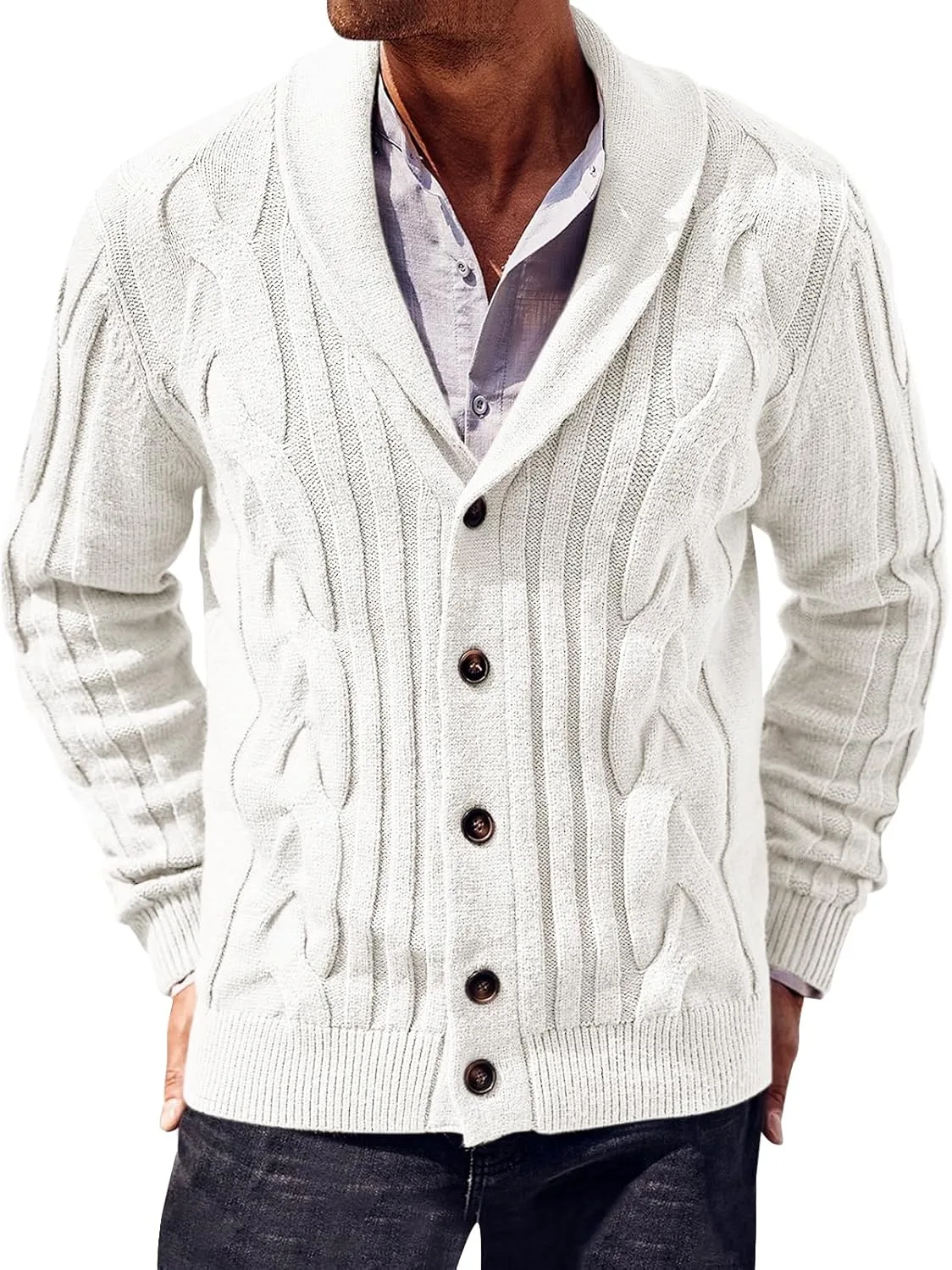 

Мужской кардиган Runcati с воротником-шалью