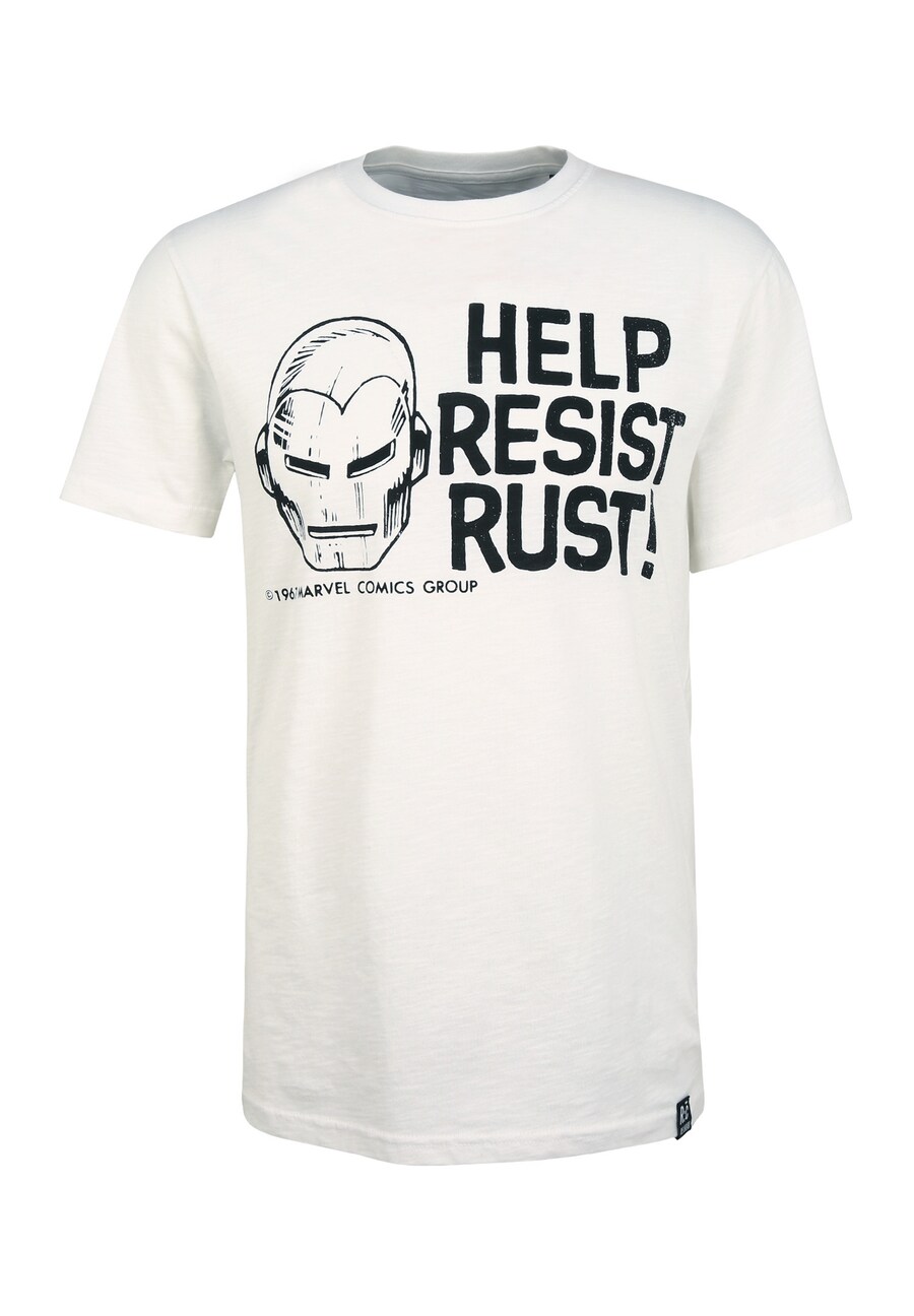 

Рубашка Recovered Marvel Help Resist Rust, экрю