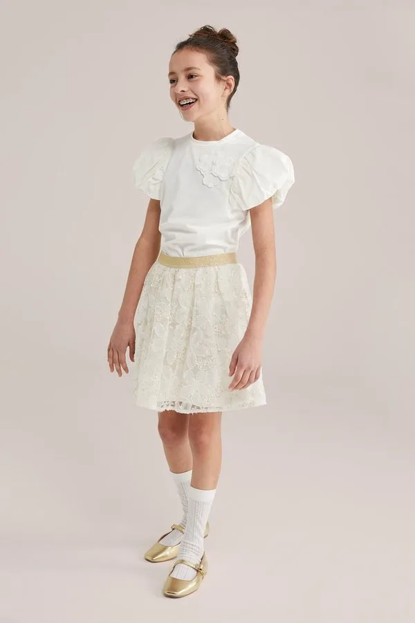 Блузка кремового цвета We Fashion, Off-White — фото 4