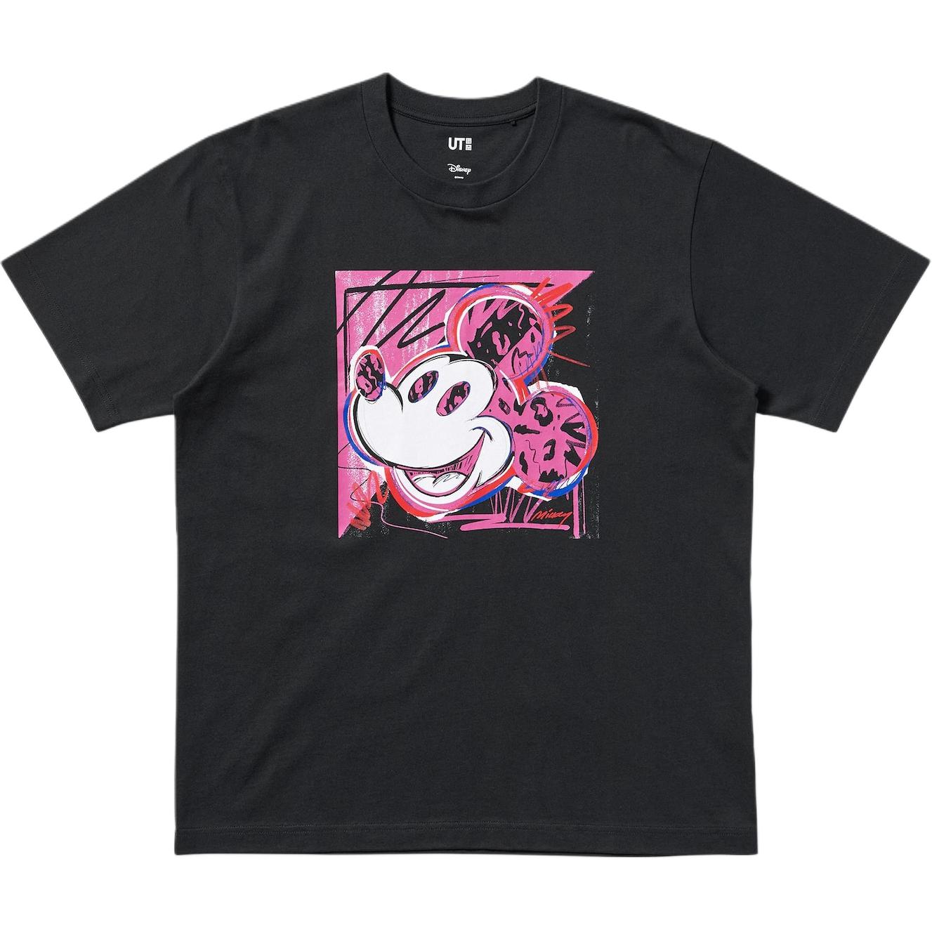 

Uniqlo Футболка Disney унисекс, черная, Черный, Uniqlo Футболка Disney унисекс, черная