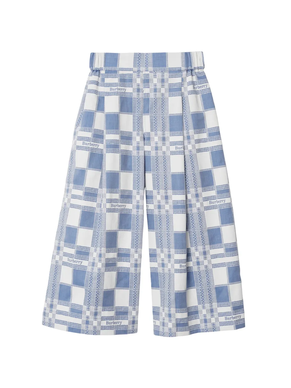 

Широкие брюки в клетку BURBERRY KIDS, синий