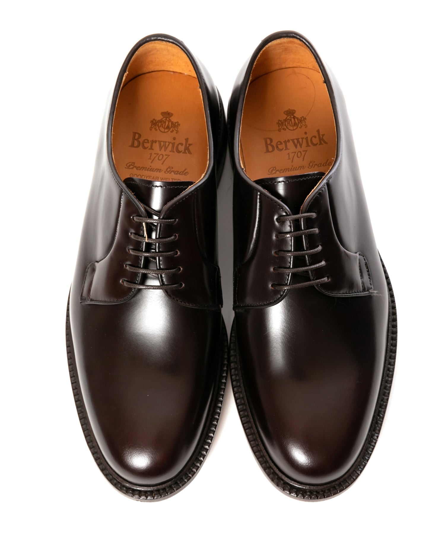 Туфли гладкий носок Berwick1707, Dark brown — фото 3