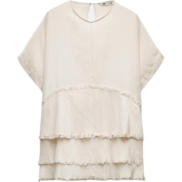 

Футболка ZW Series Regular женская ZARA, белая