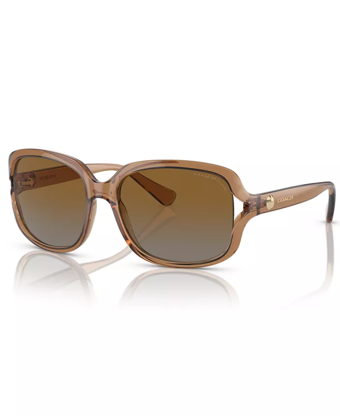 

Женские солнцезащитные очки L149 Polarized, градиент HC8169 COACH, коричневый