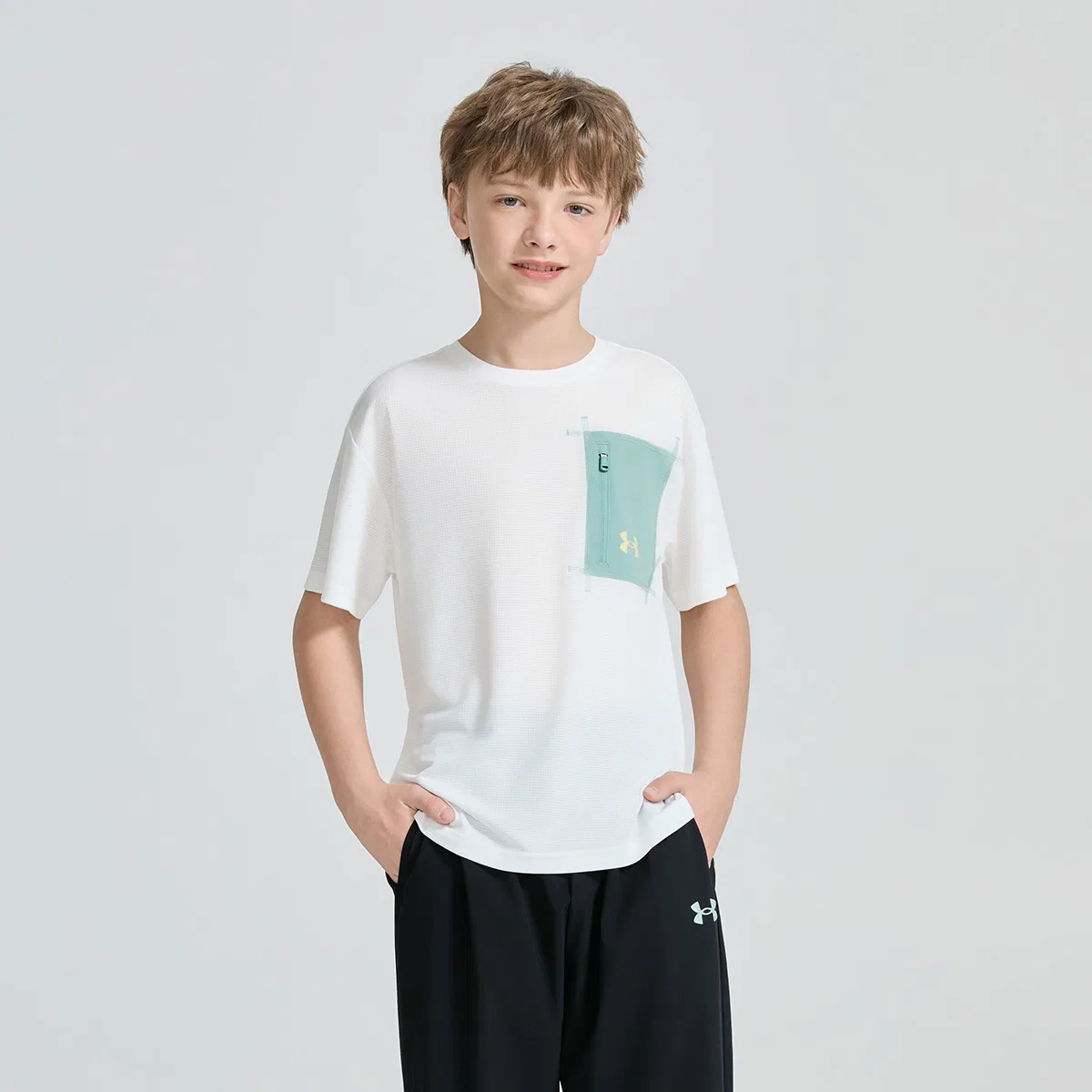 Футболка Quick Dry для подростков Under Armour, White — фото 4