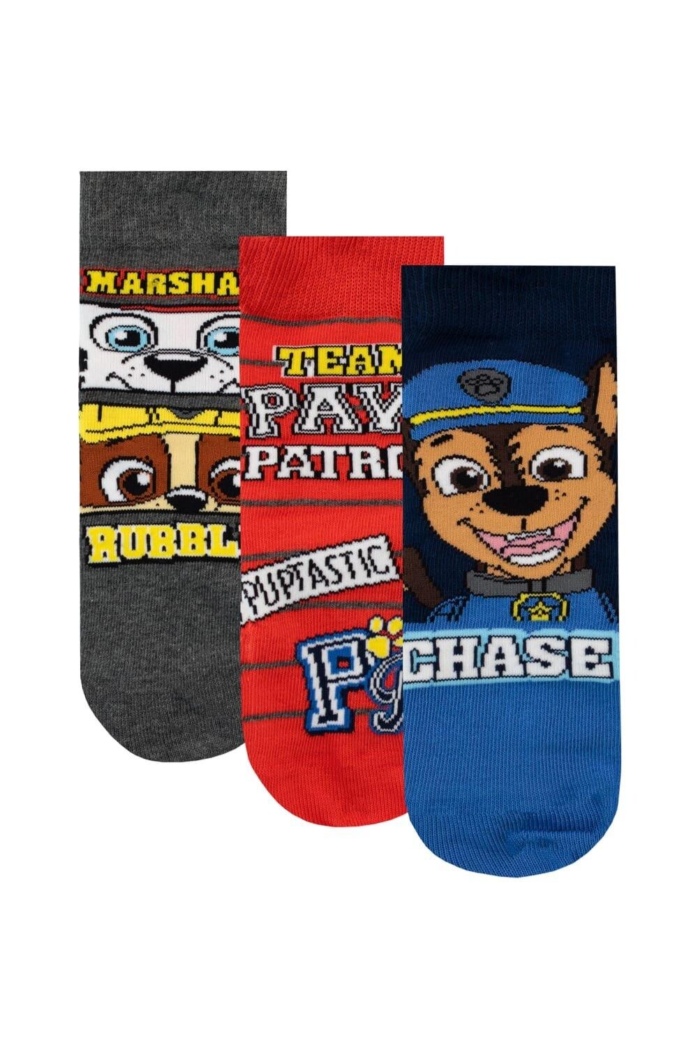 

Набор носков Chase Marshall and Rubble, 3 шт. Paw Patrol, синий