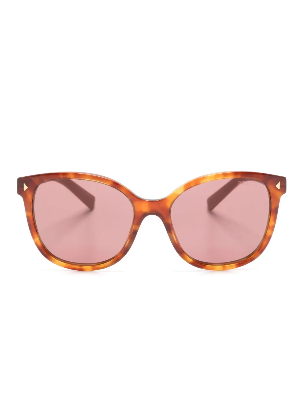 

Солнцезащитные очки в квадратной оправе Prada Eyewear, коричневый